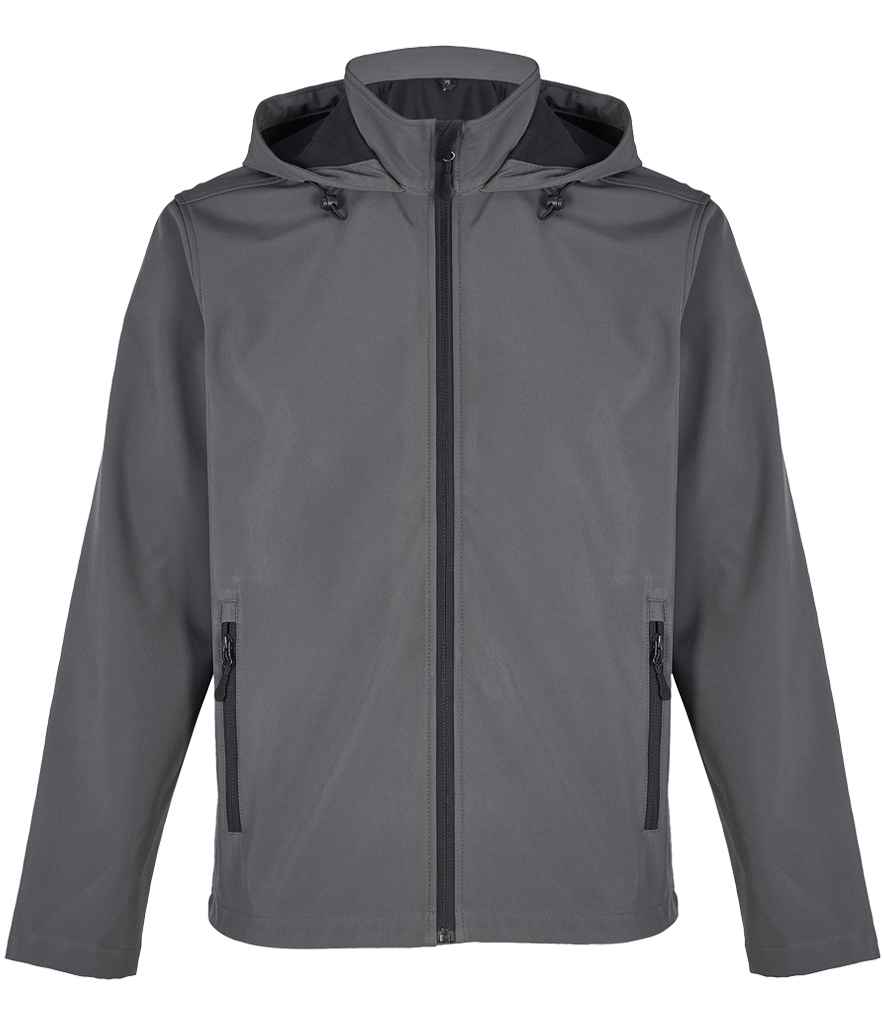 SOL'S Race Hooded Soft Shell Jacket - Charcoal