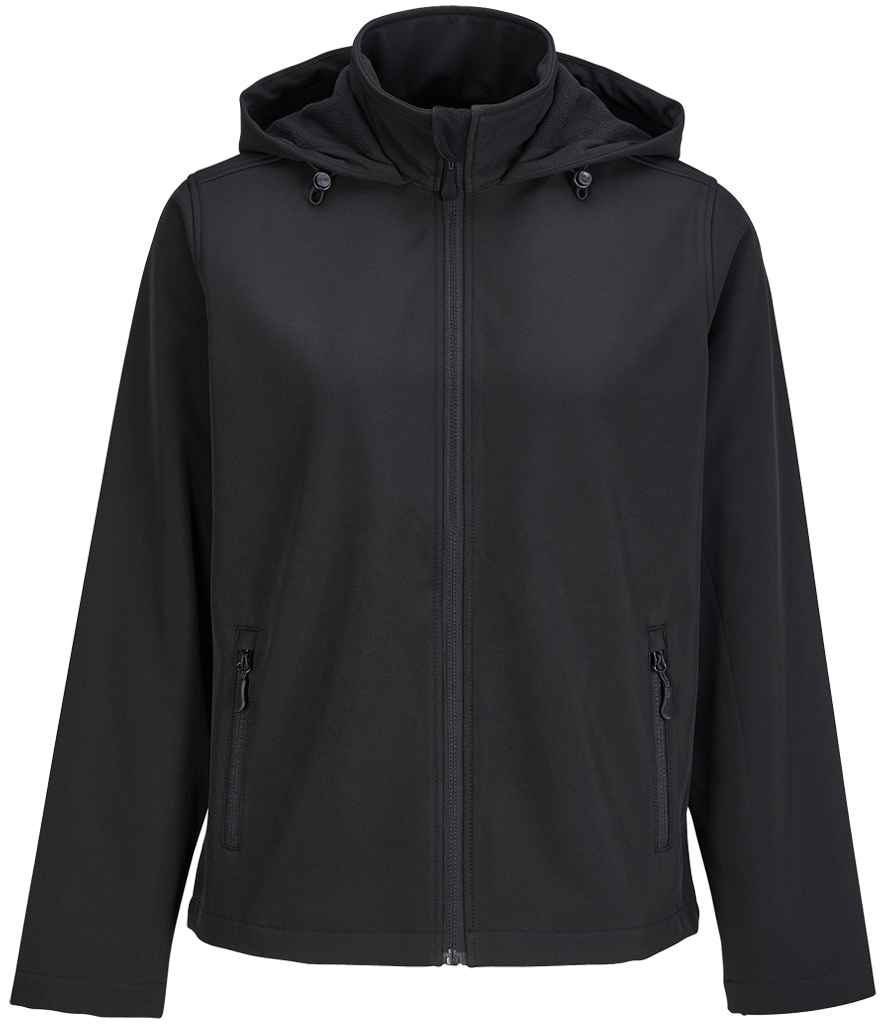 SOL'S Ladies Race Hooded Soft Shell Jacket - Black