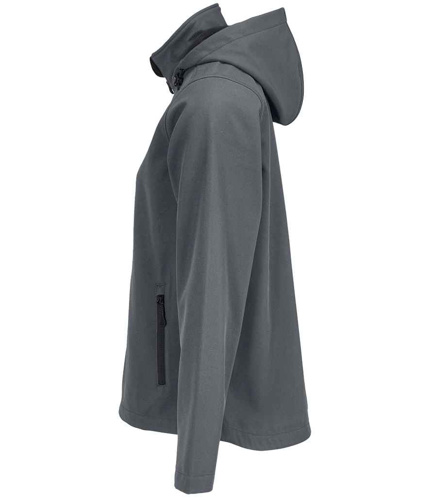 SOL'S Ladies Race Hooded Soft Shell Jacket - Charcoal