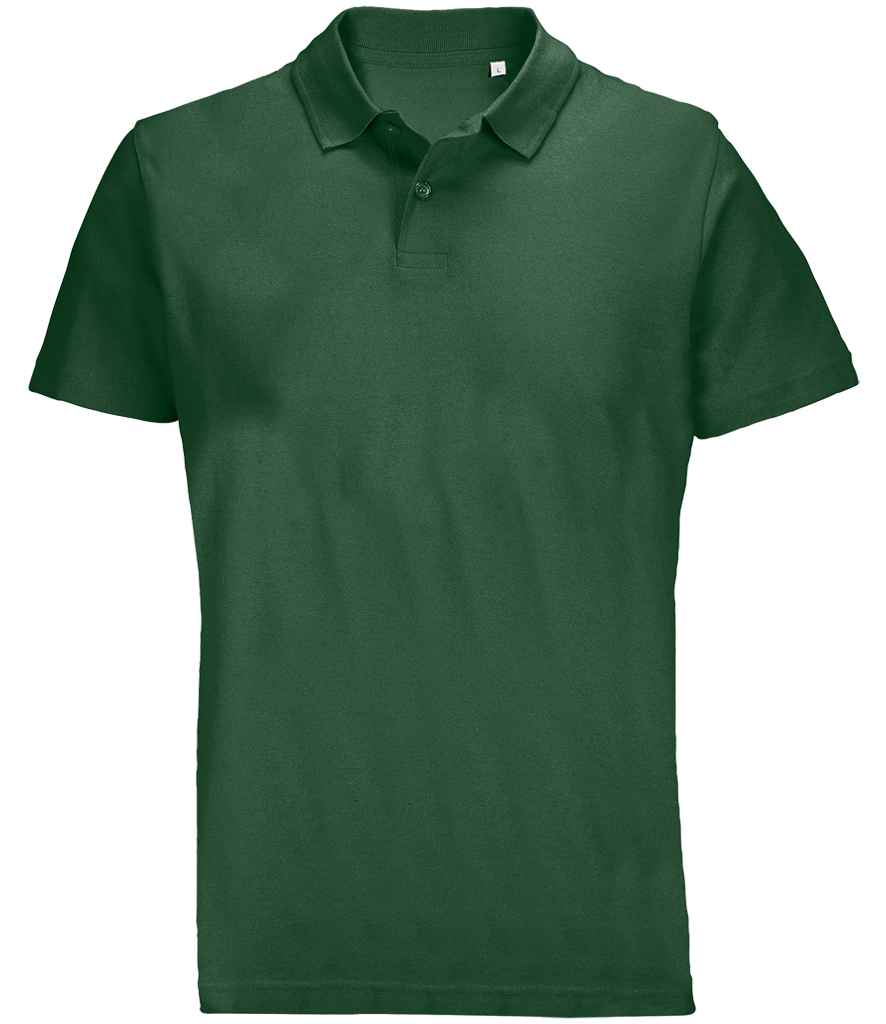 SOL'S Unisex Pulse Twin Piqué Polo Shirt - Bottle Green