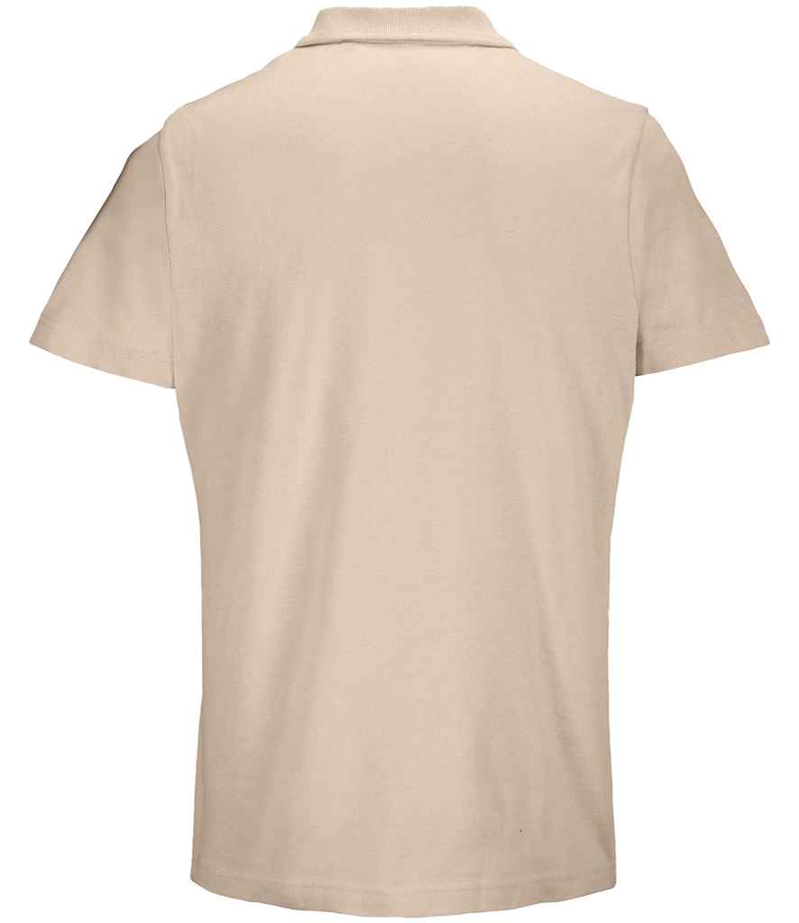 SOL'S Unisex Pulse Twin Piqué Polo Shirt - Linen