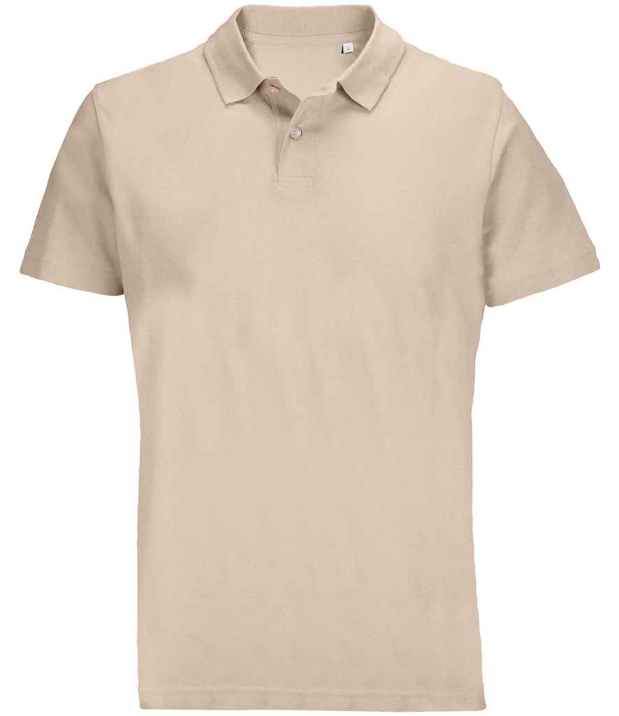 SOL'S Unisex Pulse Twin Piqué Polo Shirt - Linen