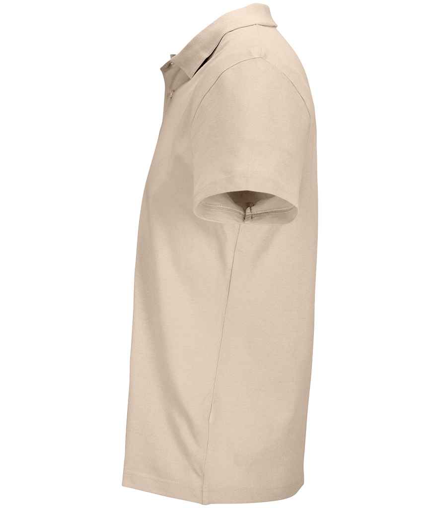 SOL'S Unisex Pulse Twin Piqué Polo Shirt - Linen