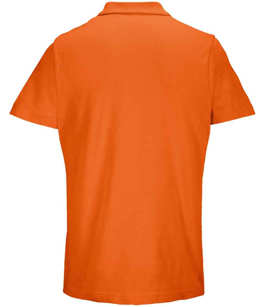 SOL'S Unisex Pulse Twin Piqué Polo Shirt - Orange