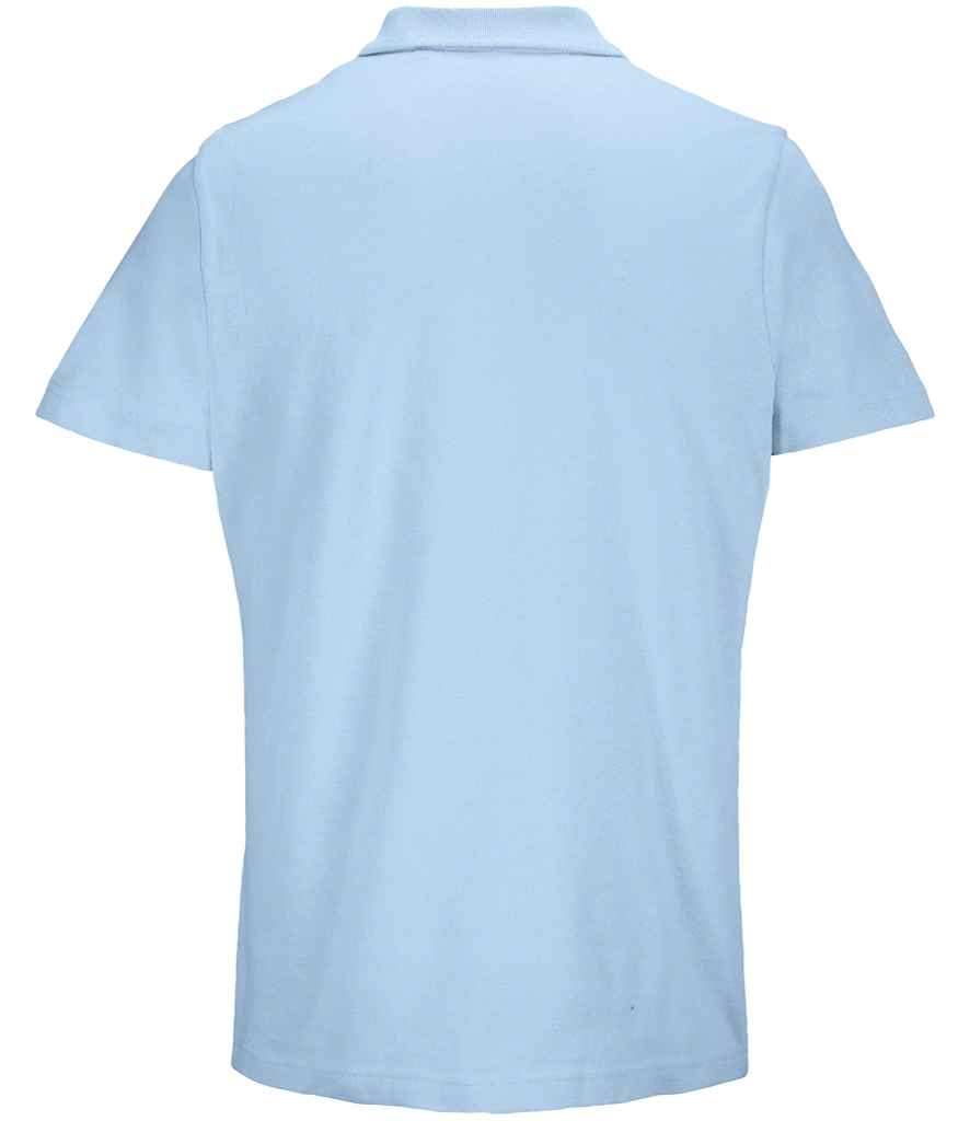 SOL'S Unisex Pulse Twin Piqué Polo Shirt - Sky Blue