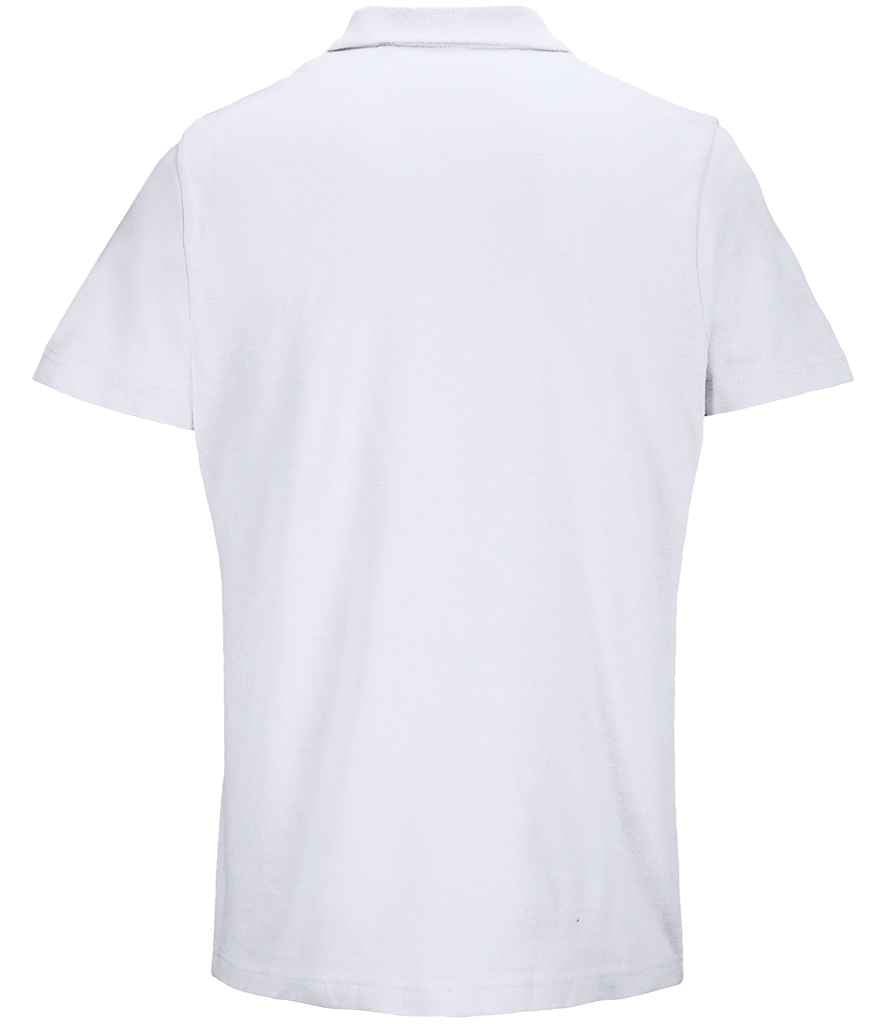 SOL'S Unisex Pulse Twin Piqué Polo Shirt - White