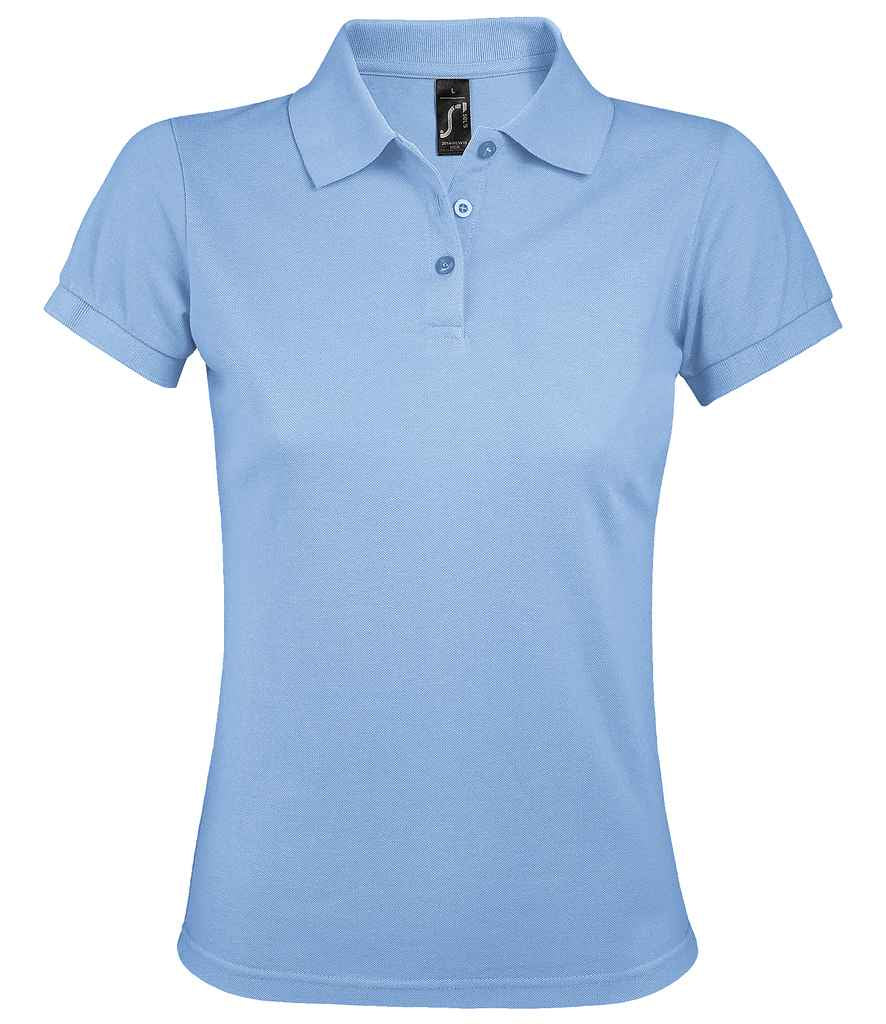 SOL'S Ladies Prime Poly/Cotton Piqué Polo Shirt - Sky Blue