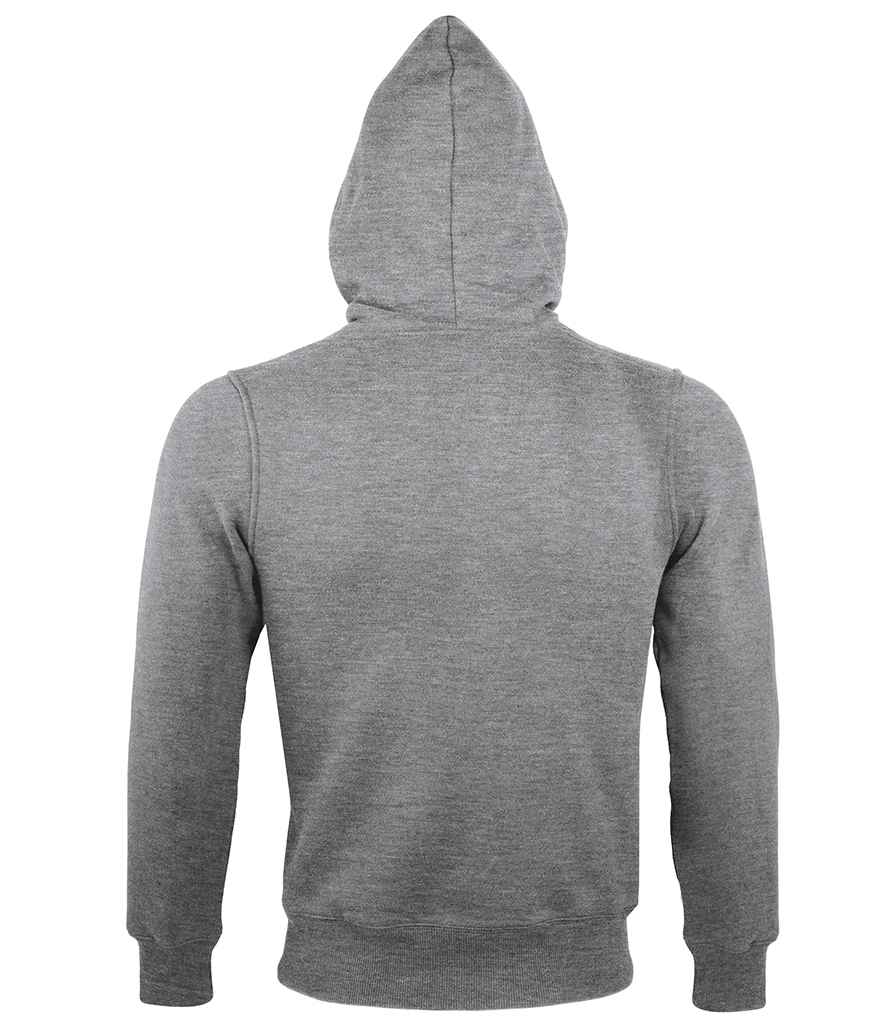 SOL'S Unisex Sherpa Hooded Jacket - Grey Marl