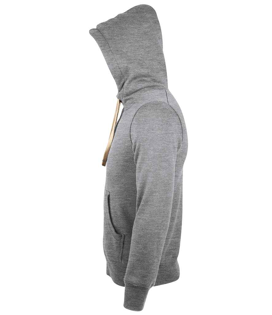 SOL'S Unisex Sherpa Hooded Jacket - Grey Marl