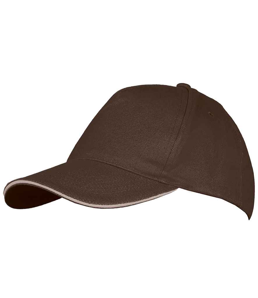 SOL'S Long Beach Cap - Chocolate/Beige