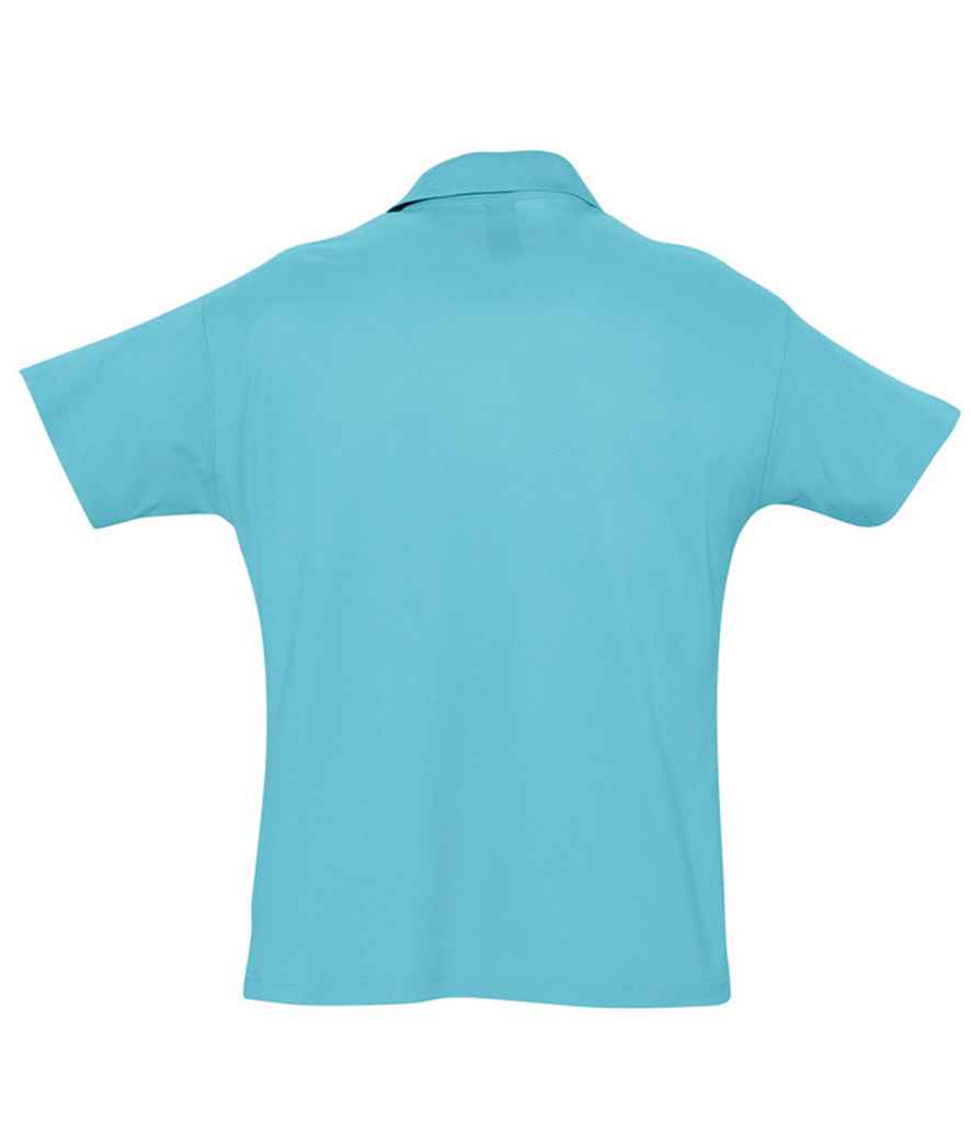 SOL'S Summer II Cotton Piqué Polo Shirt - Atoll Blue