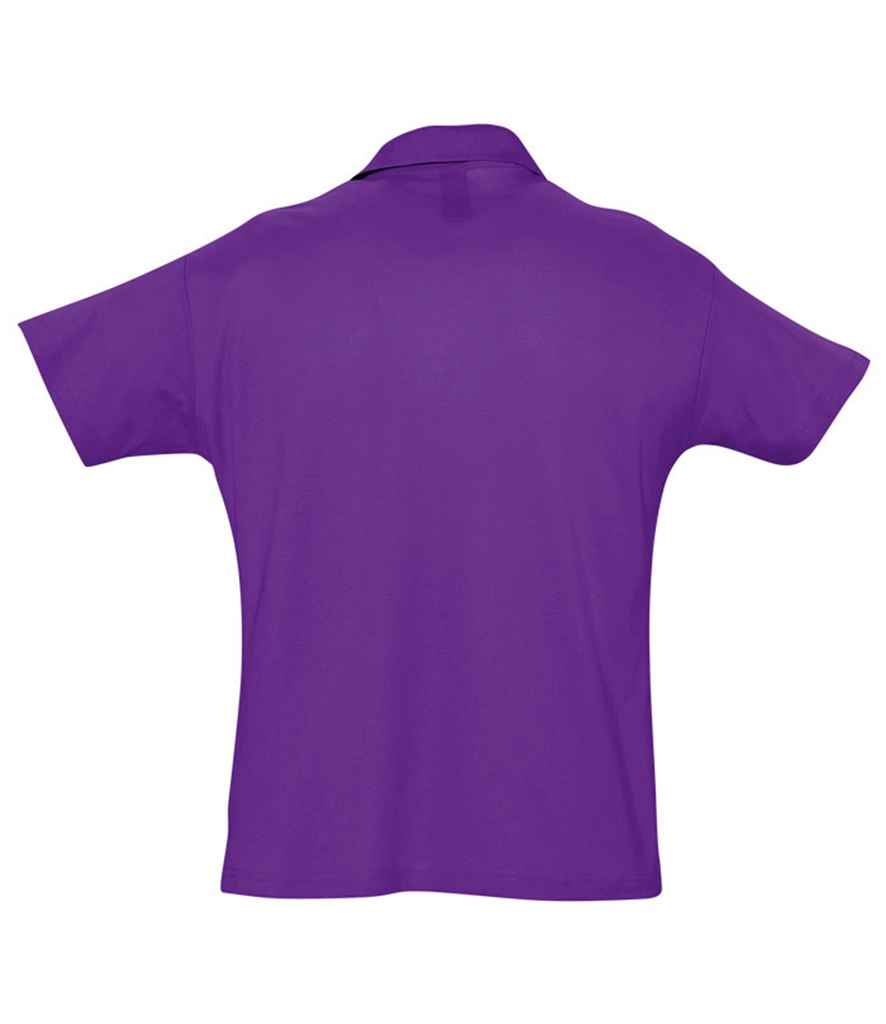 SOL'S Summer II Cotton Piqué Polo Shirt - Dark Purple
