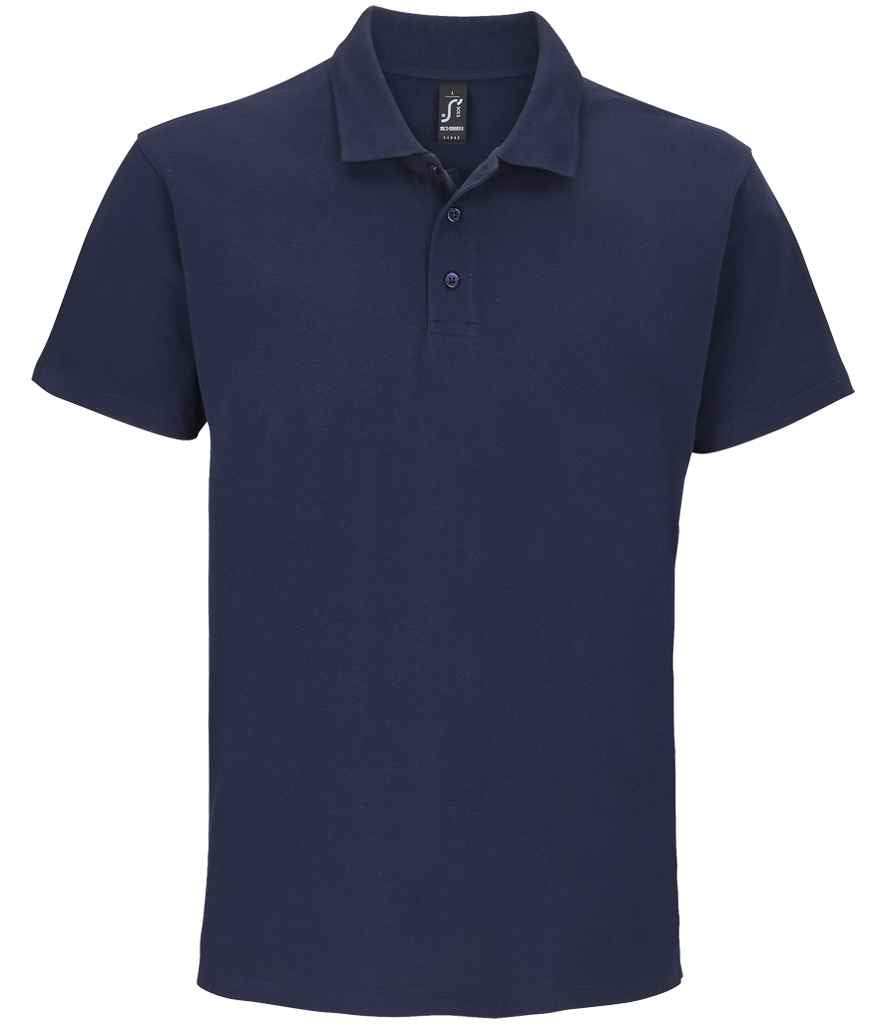 SOL'S Summer II Cotton Piqué Polo Shirt - French Navy
