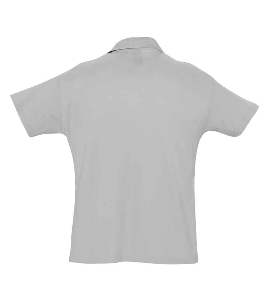 SOL'S Summer II Cotton Piqué Polo Shirt - Grey Marl