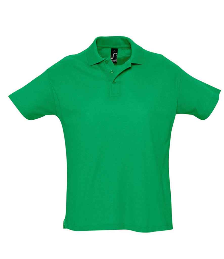 SOL'S Summer II Cotton Piqué Polo Shirt - Kelly Green