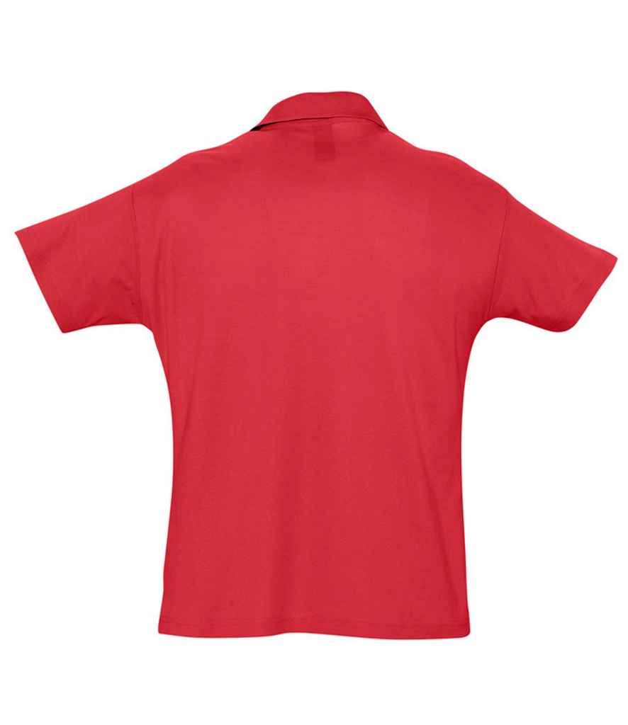 SOL'S Summer II Cotton Piqué Polo Shirt - Red