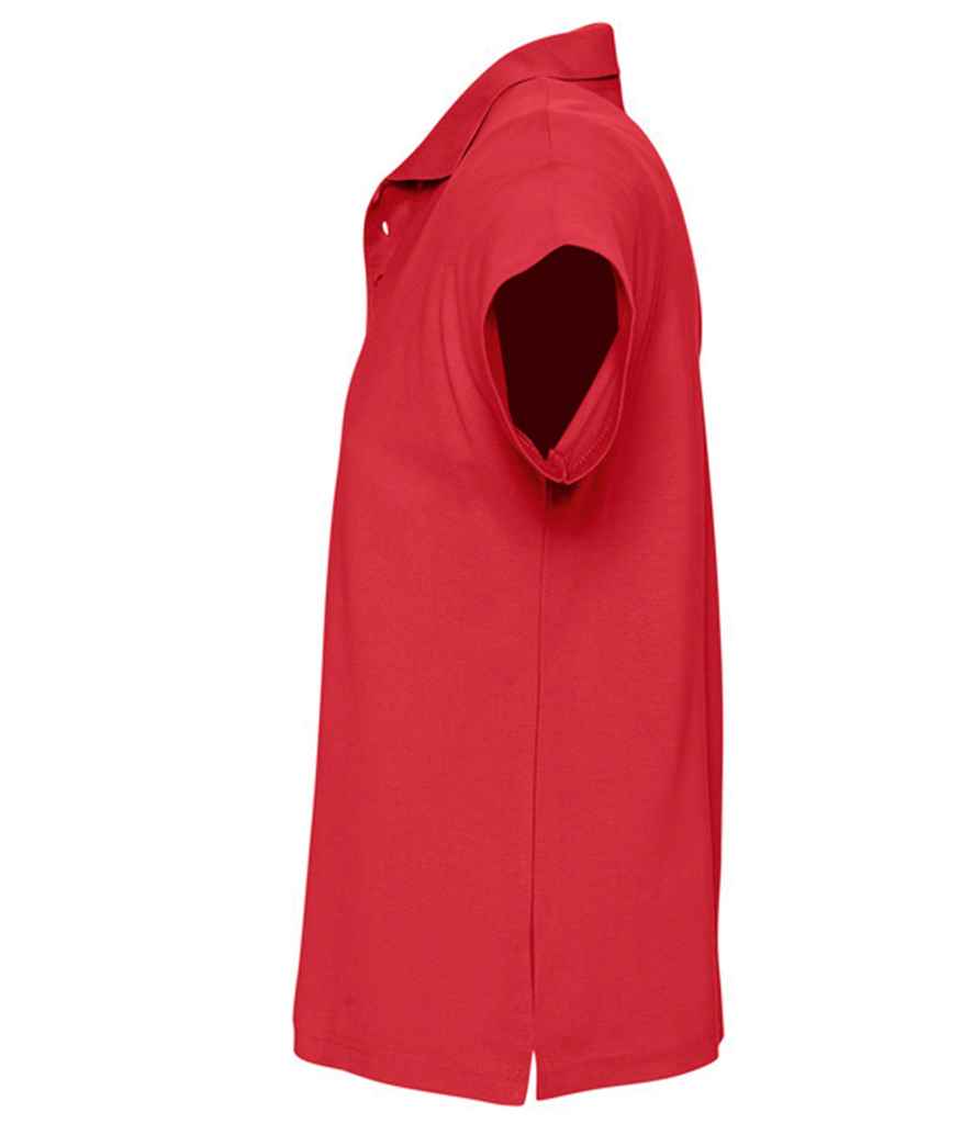 SOL'S Summer II Cotton Piqué Polo Shirt - Red