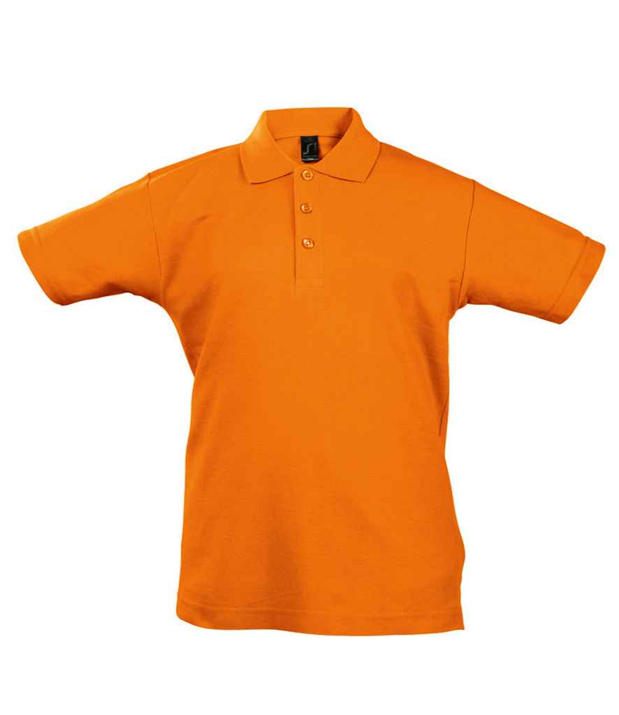 SOL'S Kids Summer II Cotton Piqué Polo Shirt - Orange