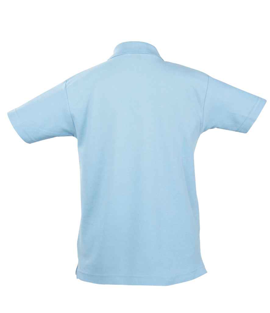 SOL'S Kids Summer II Cotton Piqué Polo Shirt - Sky Blue