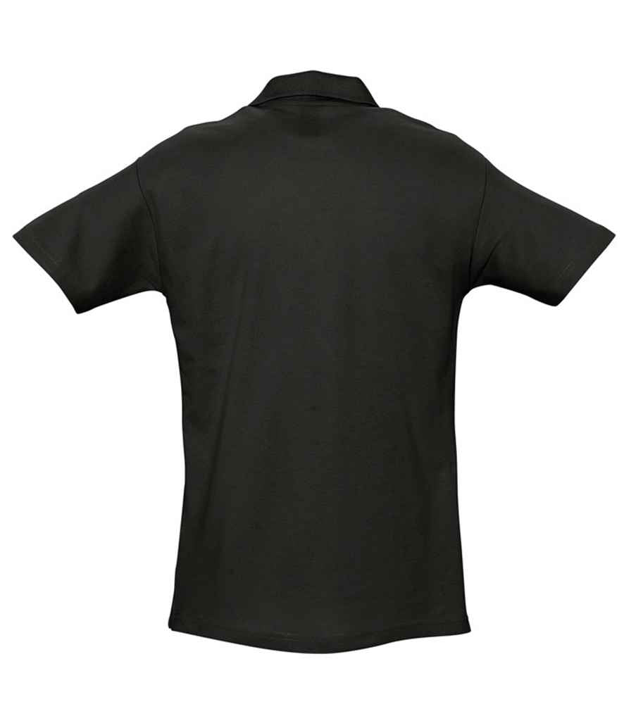 SOL'S Spring II Heavy Cotton Piqué Polo Shirt - Black