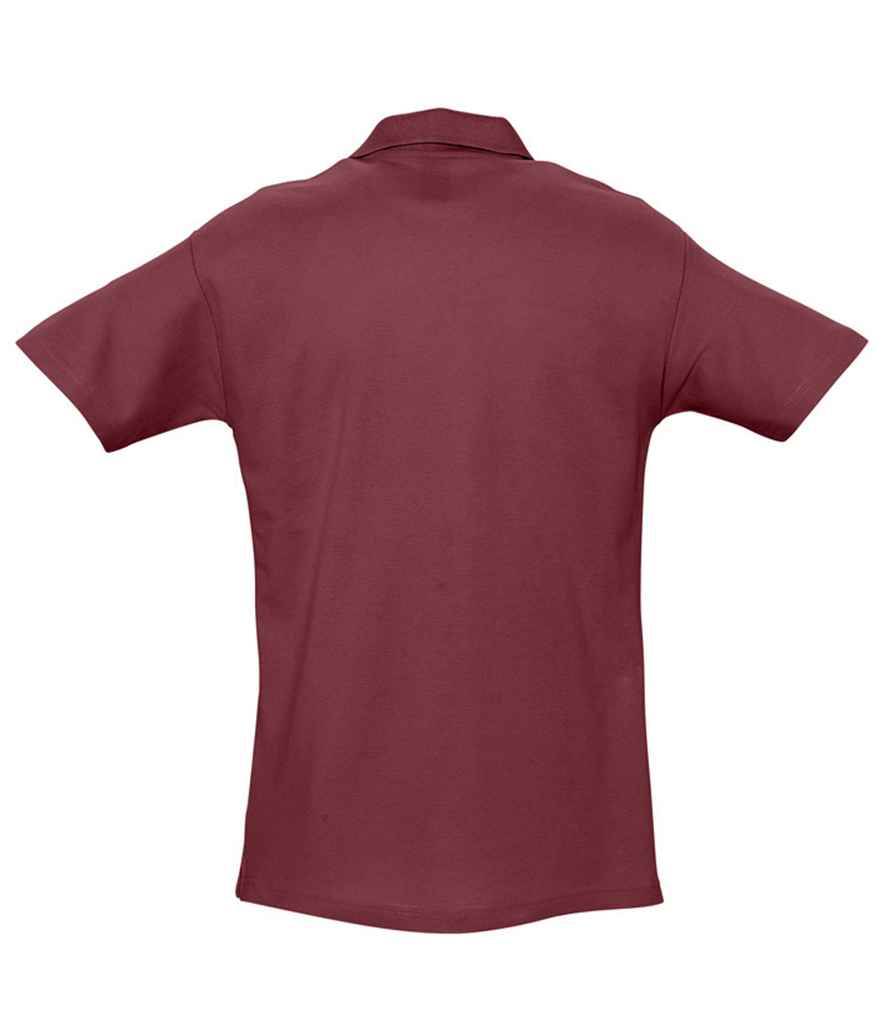 SOL'S Spring II Heavy Cotton Piqué Polo Shirt - Burgundy