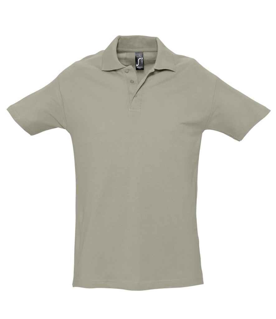 SOL'S Spring II Heavy Cotton Piqué Polo Shirt - Khaki