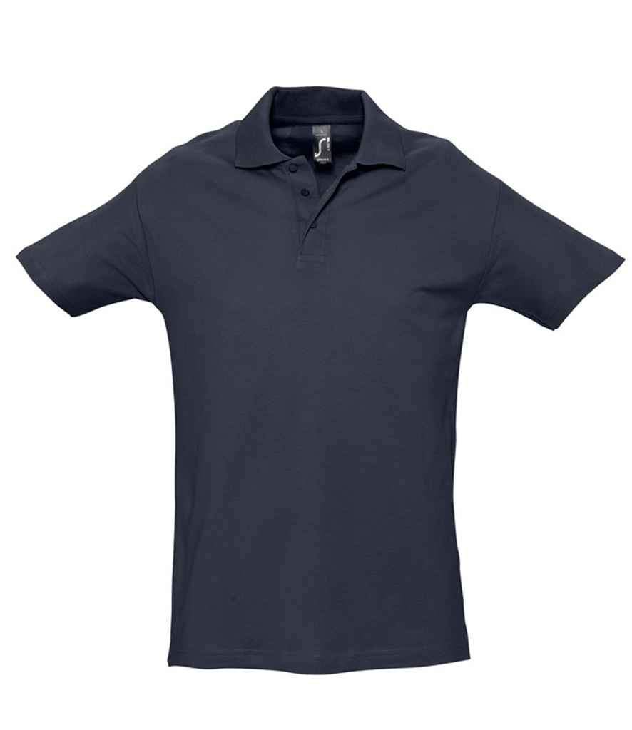 SOL'S Spring II Heavy Cotton Piqué Polo Shirt - Navy