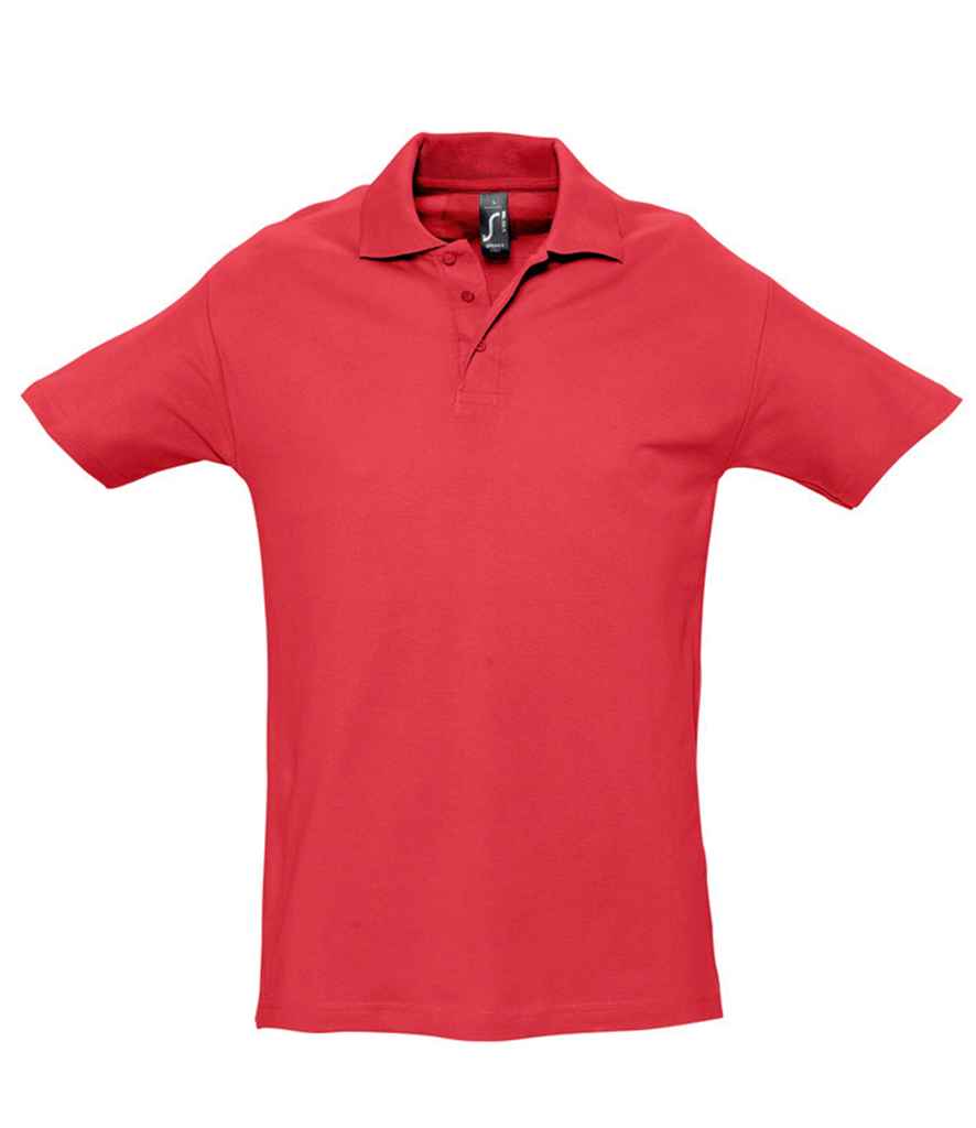 SOL'S Spring II Heavy Cotton Piqué Polo Shirt - Red