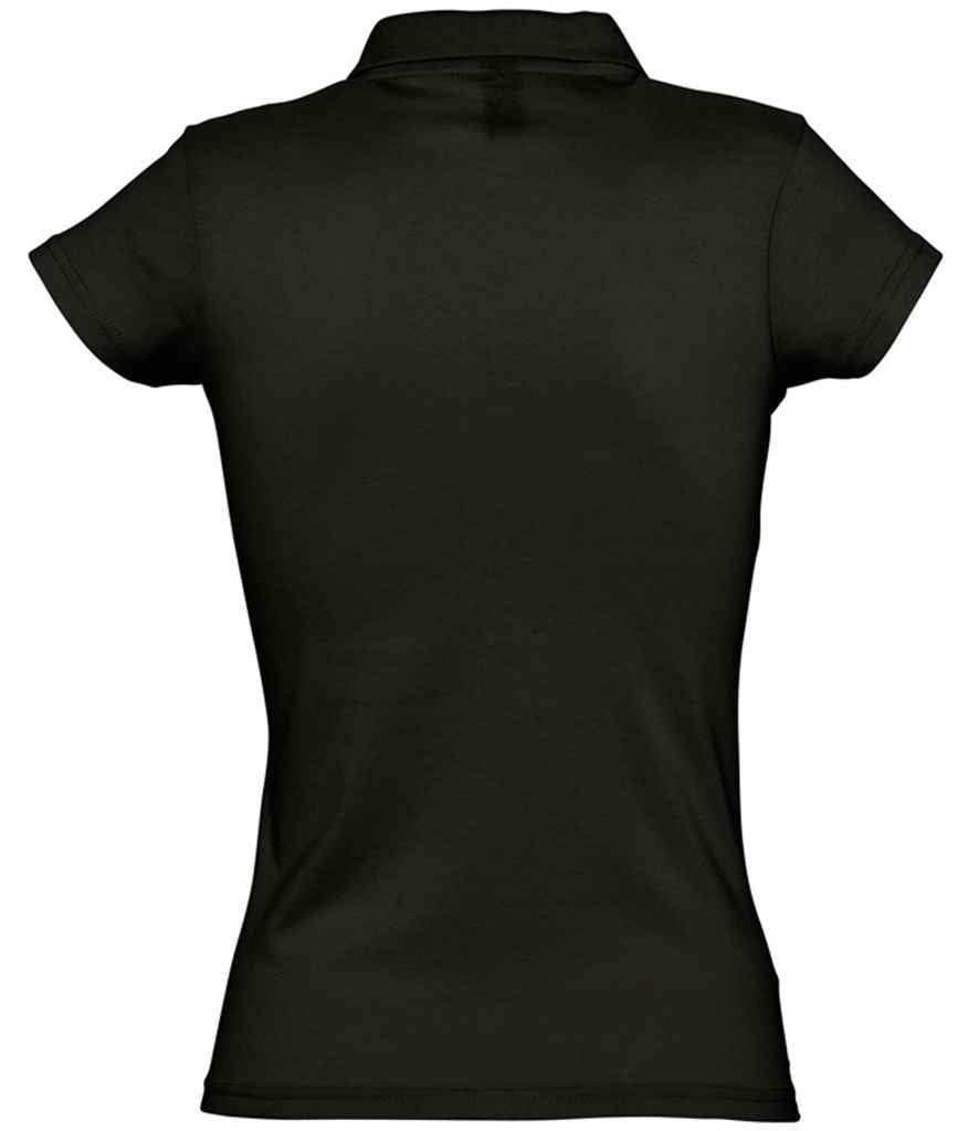 SOL'S Ladies Prescott Cotton Jersey Polo Shirt - Deep Black