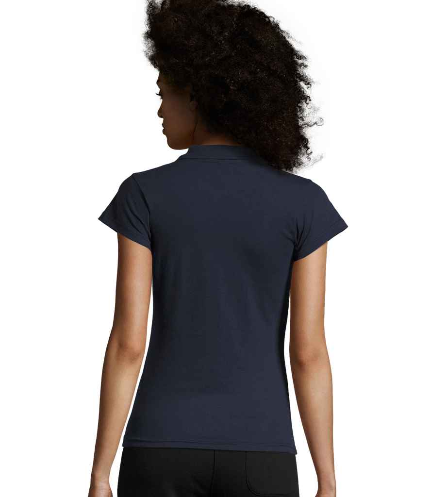 SOL'S Ladies Prescott Cotton Jersey Polo Shirt - French Navy