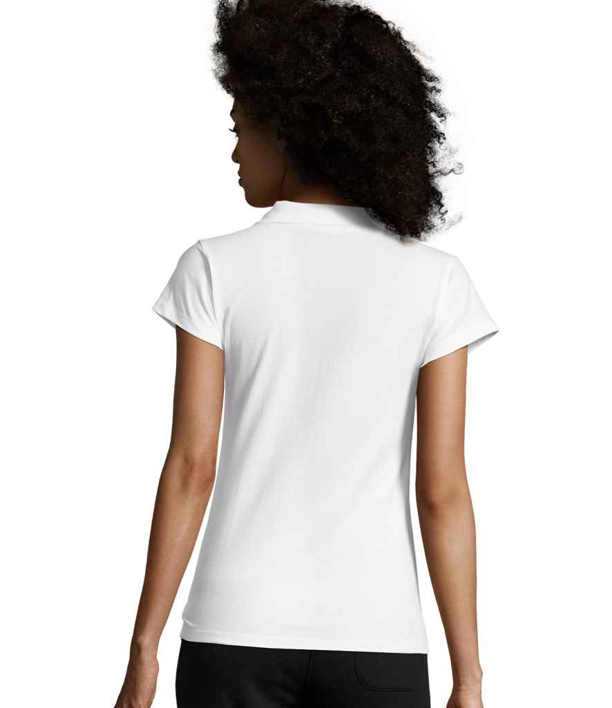 SOL'S Ladies Prescott Cotton Jersey Polo Shirt - White