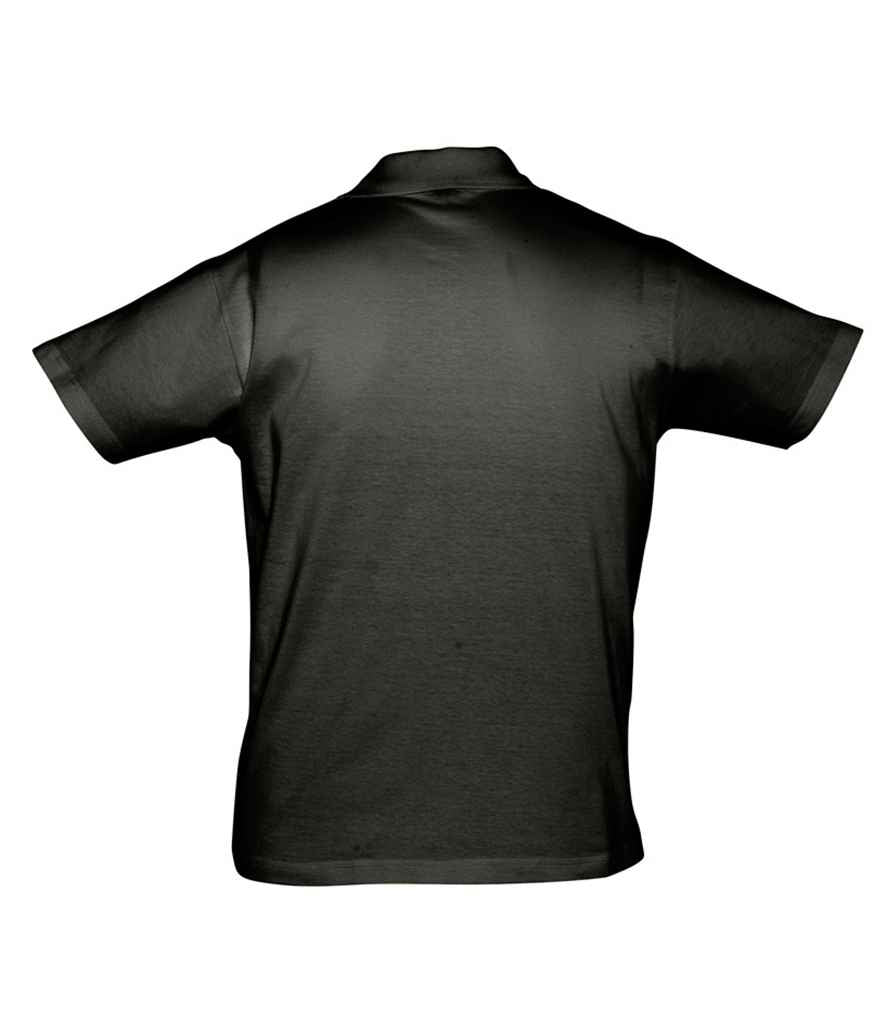 SOL'S Prescott Cotton Jersey Polo Shirt - Deep Black