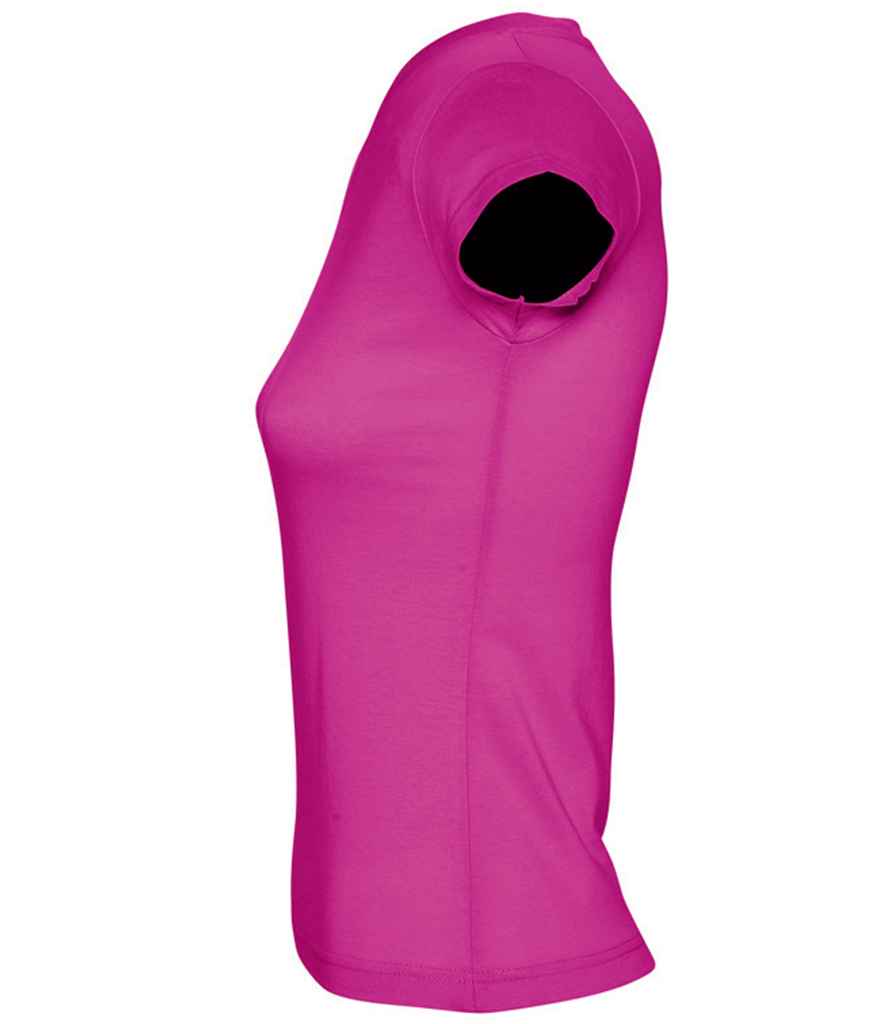 SOL'S Ladies Moon V Neck T-Shirt - Fuchsia