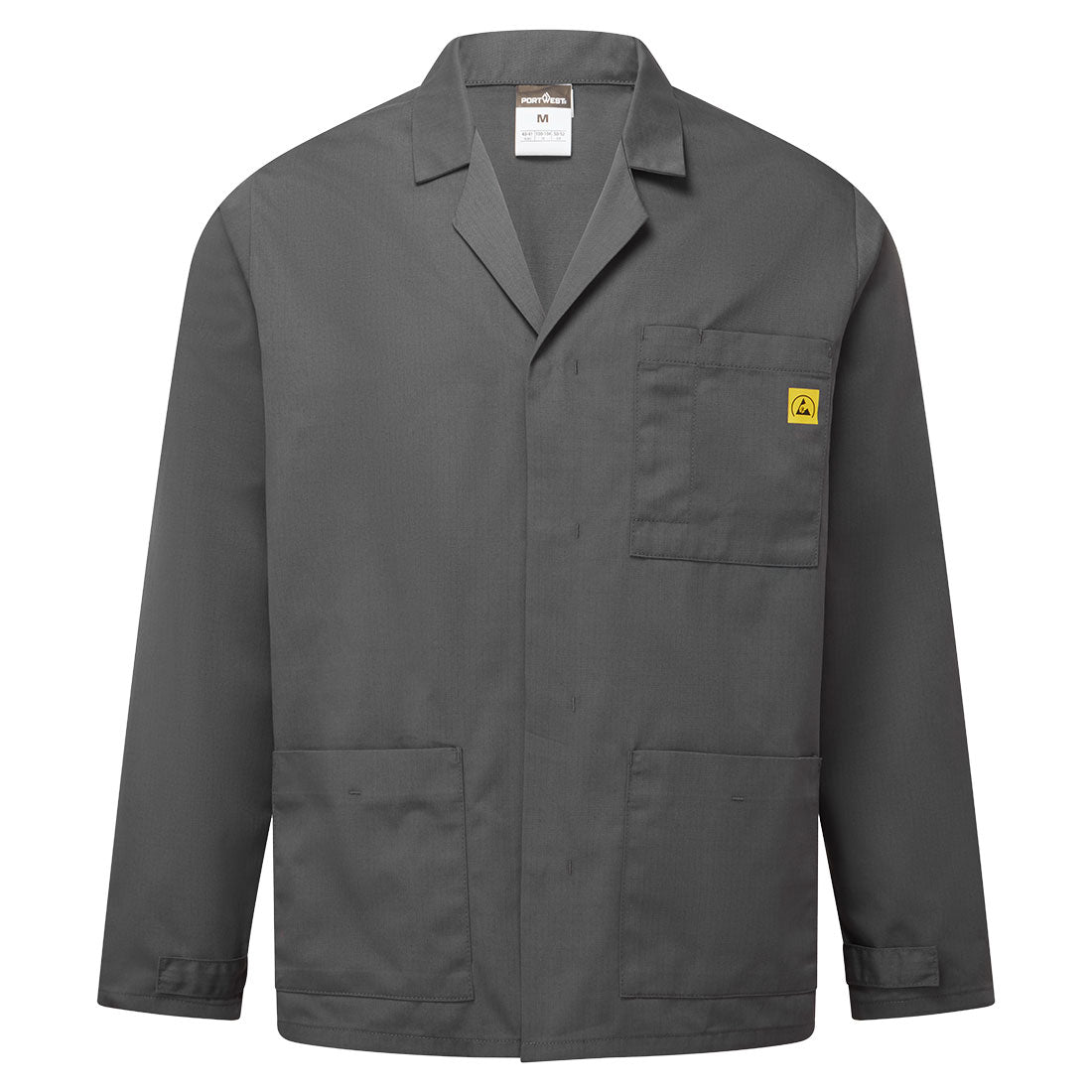 Anti-Static ESD Lab Jacket - Zoom Grey