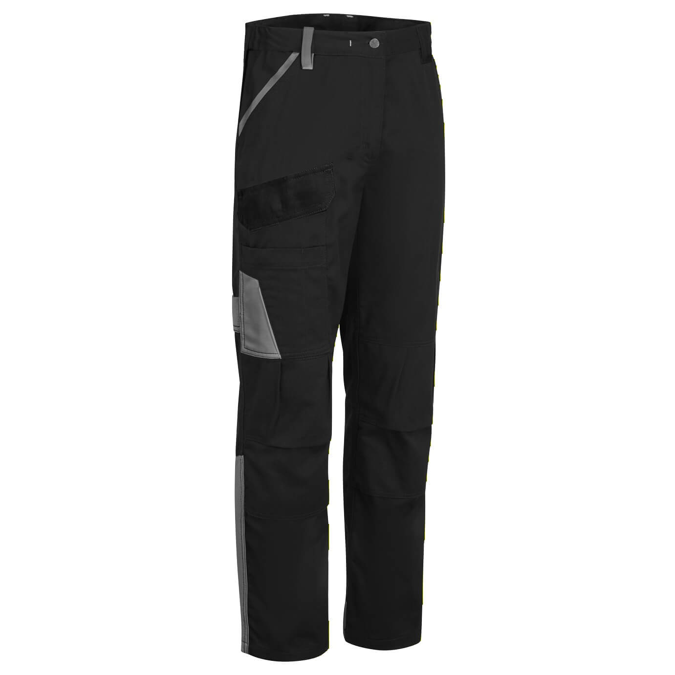 WX1 Two Tone Cotton Work Trousers - Black/Grey