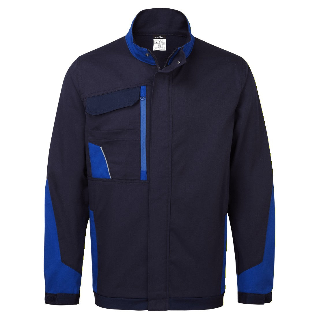 WX1 Two Toned Insulated Cotton Work Jacket - Navy/Royal