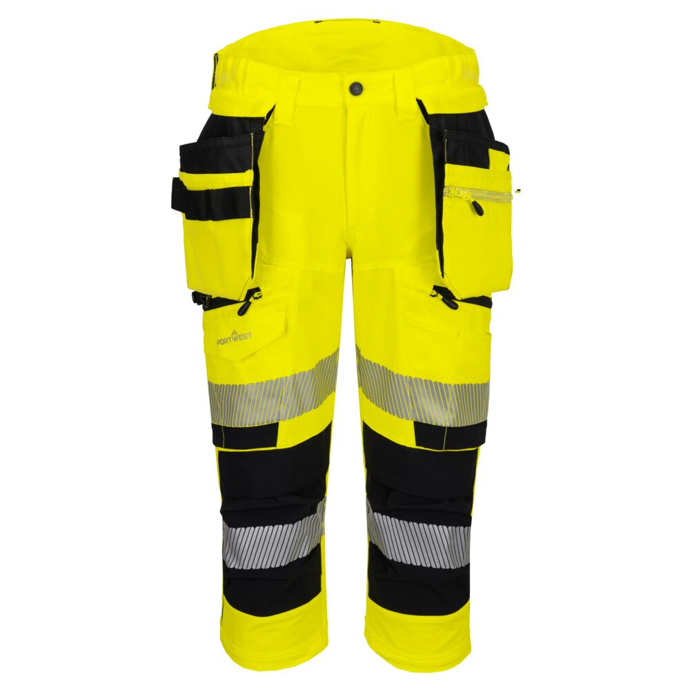 DX4 Hi-Vis Pirate Trousers - Yellow/Black