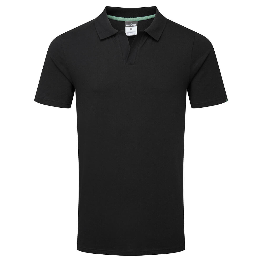 Organic Cotton Recyclable Polo Shirt S/S - Black
