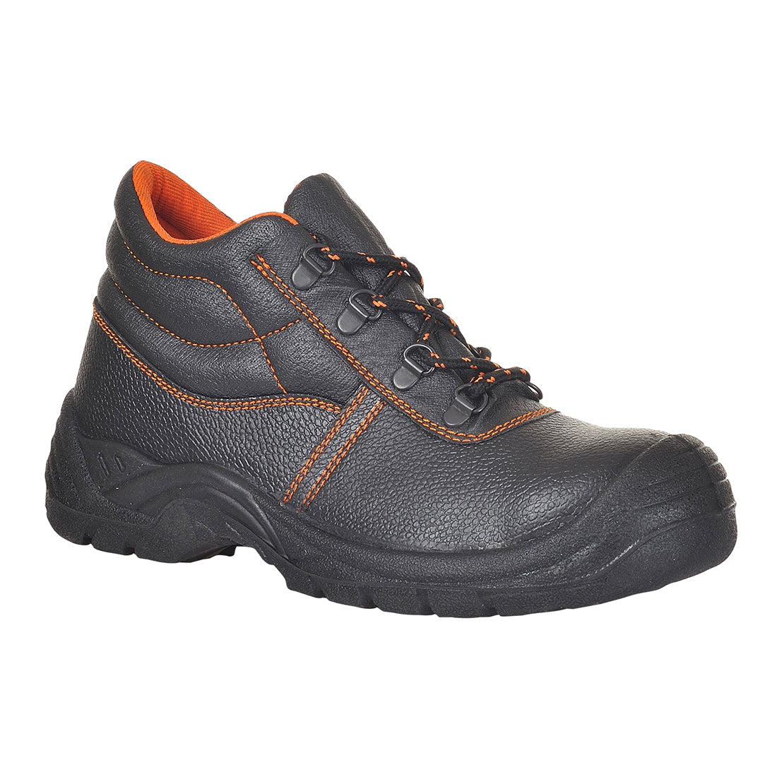 Steel Action Leather Mid Boot S3 SRC - Black