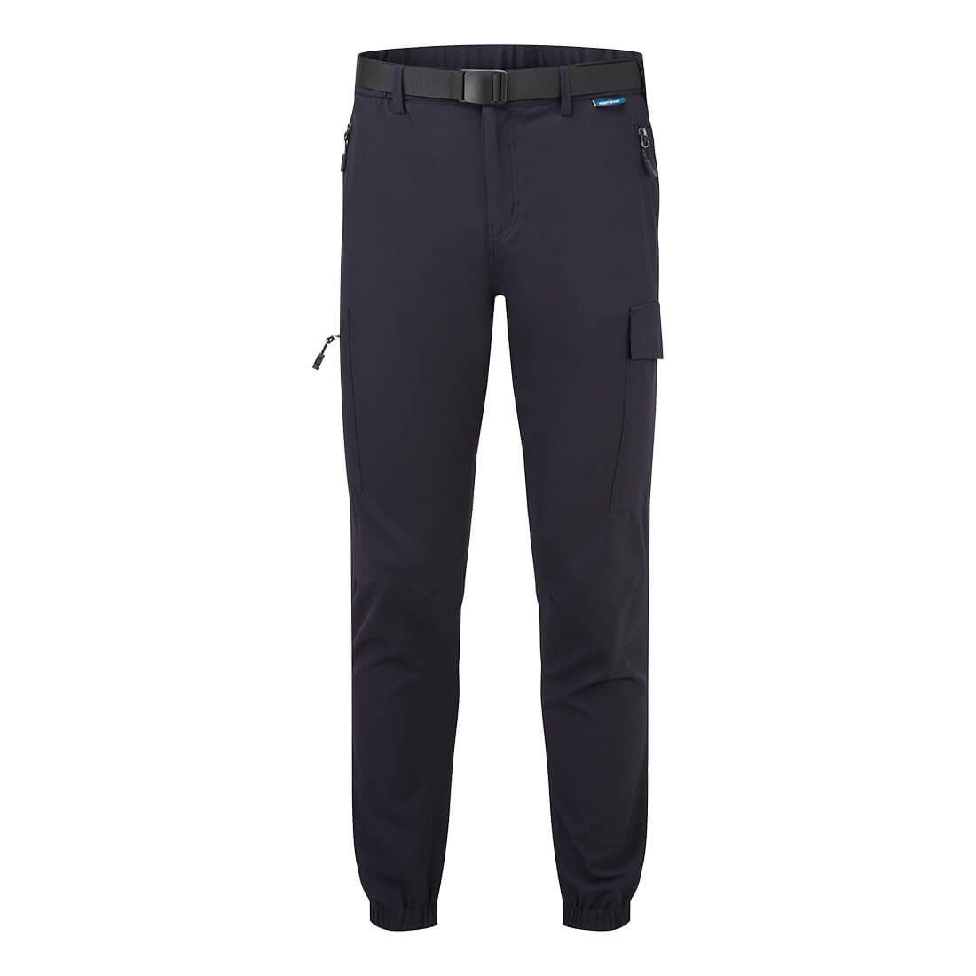 Stretch Lightweight Cuffed Trousers - Navy