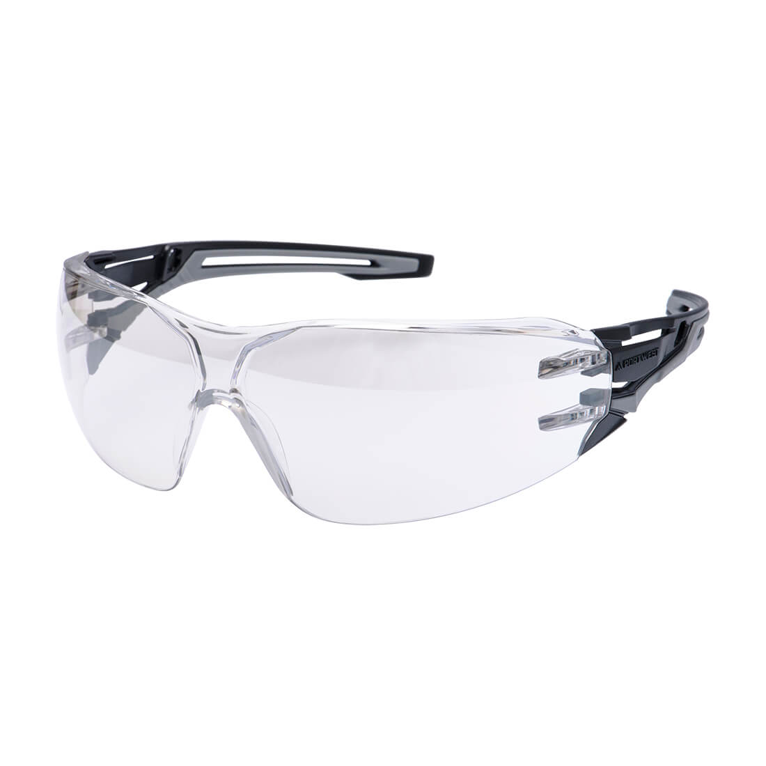 Anthracite Wraparound Safety Glasses - Mirror (Indoor/Outdoor)