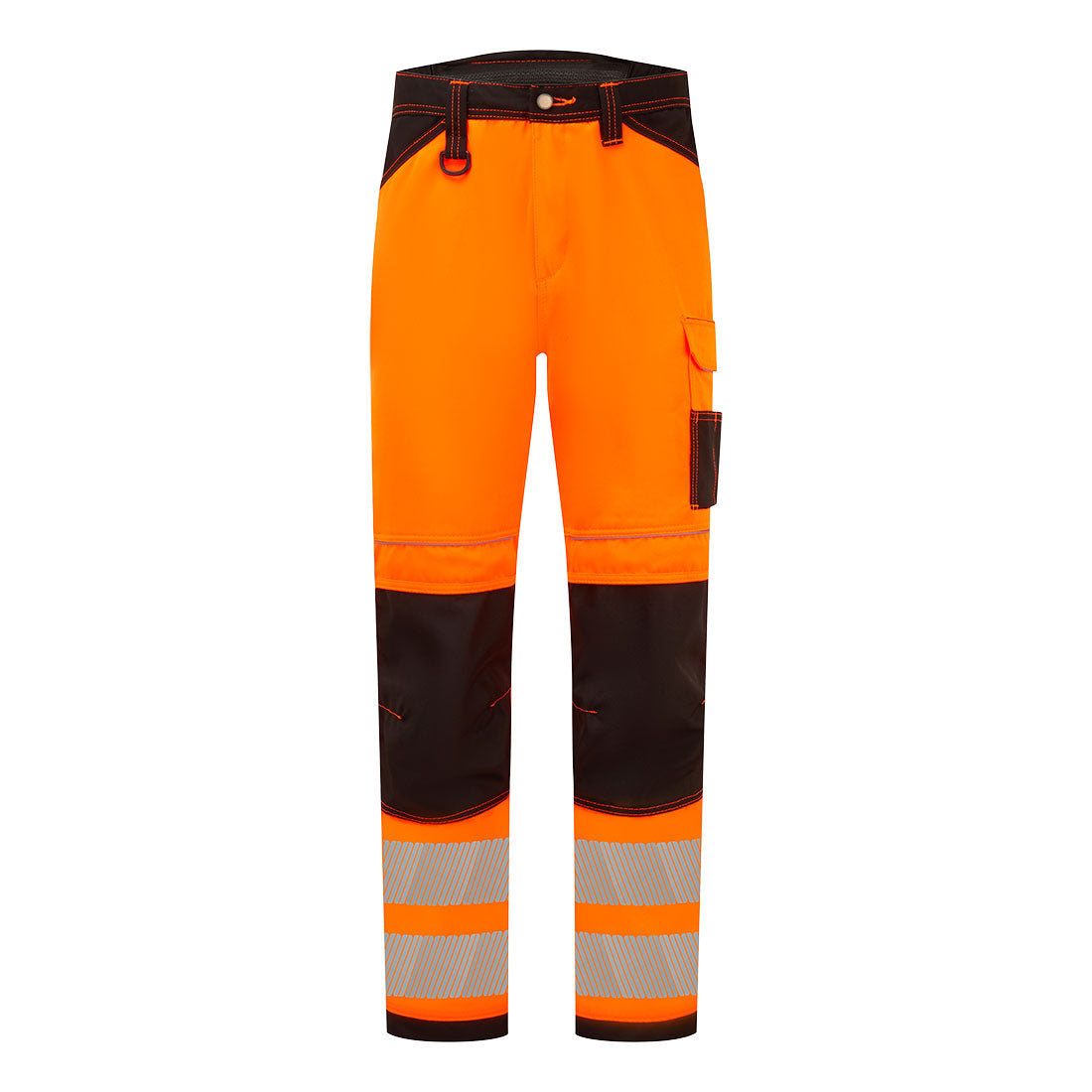 PW3 Hi-Vis Work Trousers - Orange/Black