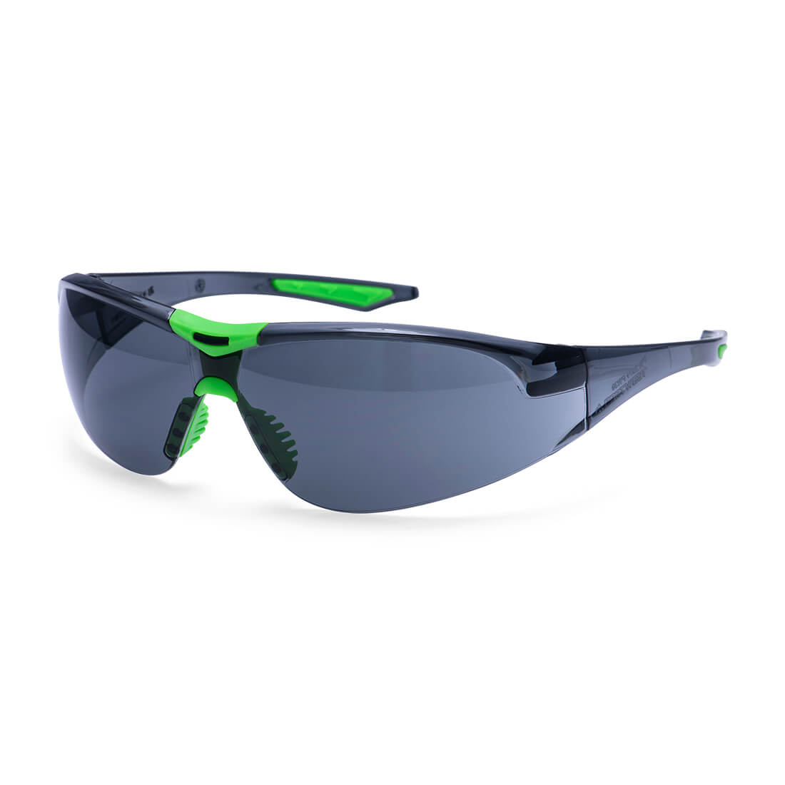 Extra Wrap Around Safety Glasses - Smoke