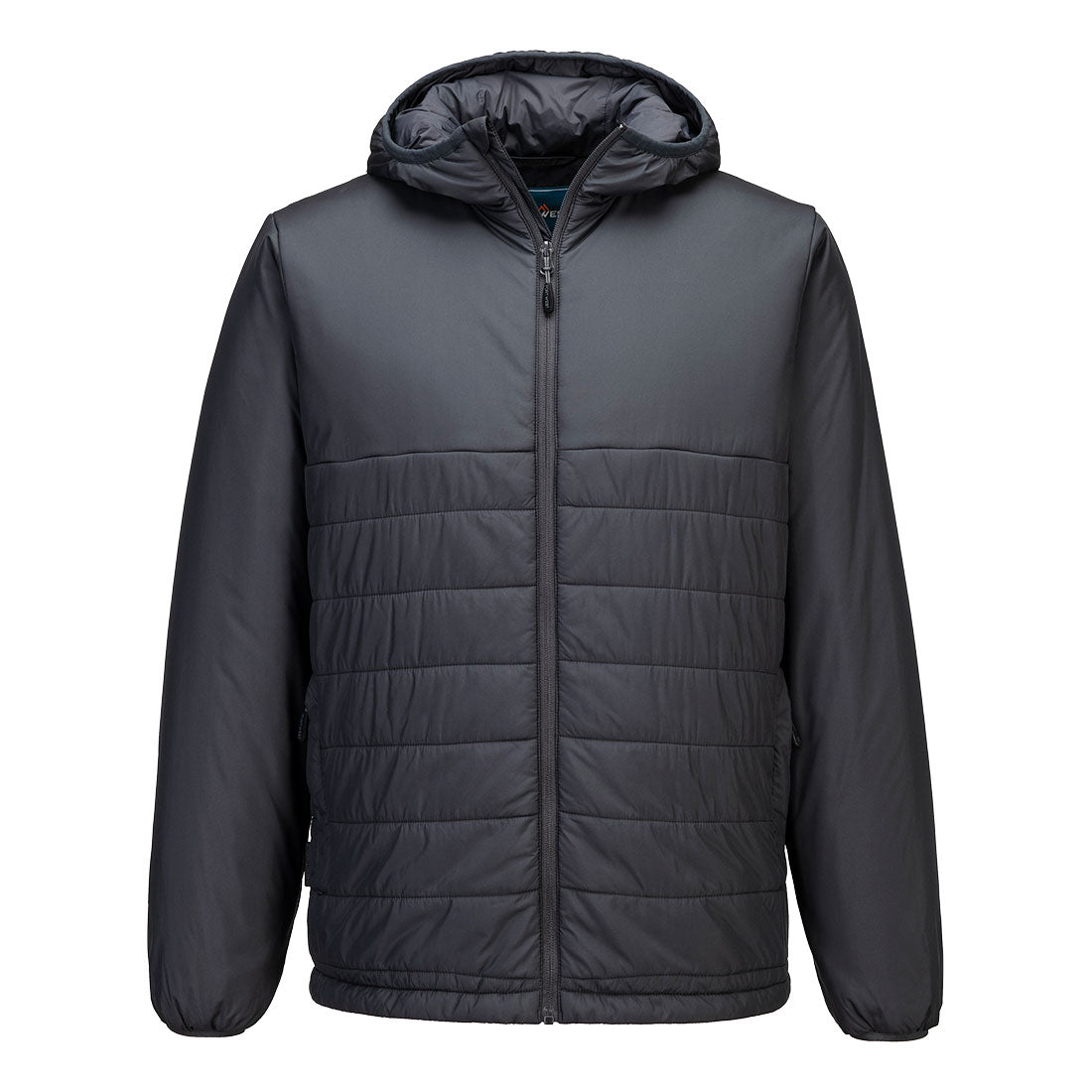 Professional Hooded Insulated Baffle Jacket - Metal Grey