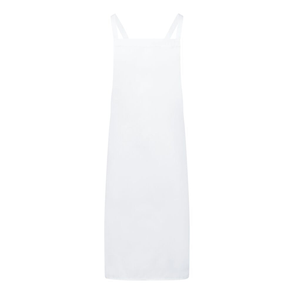 Cross back Apron - White