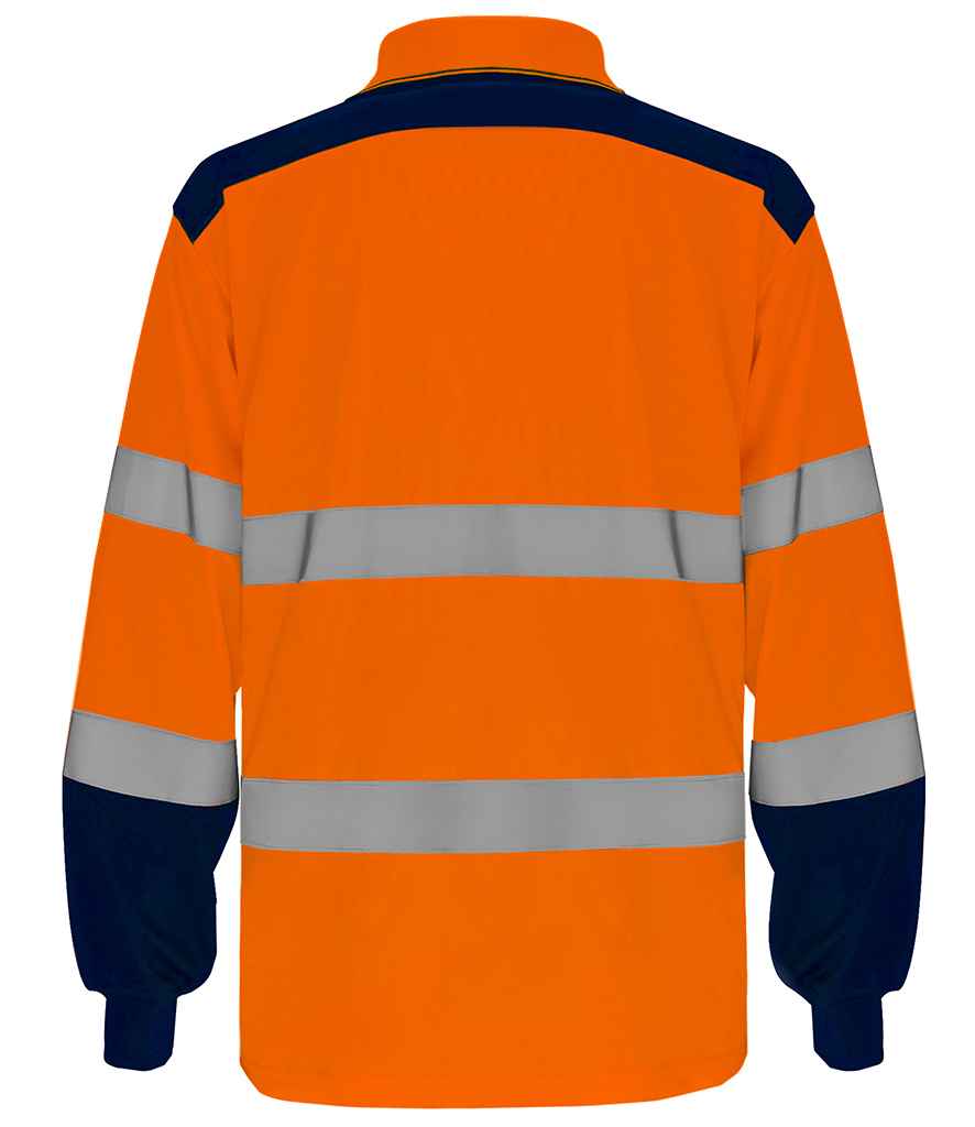 YK019 Orange/Navy Back