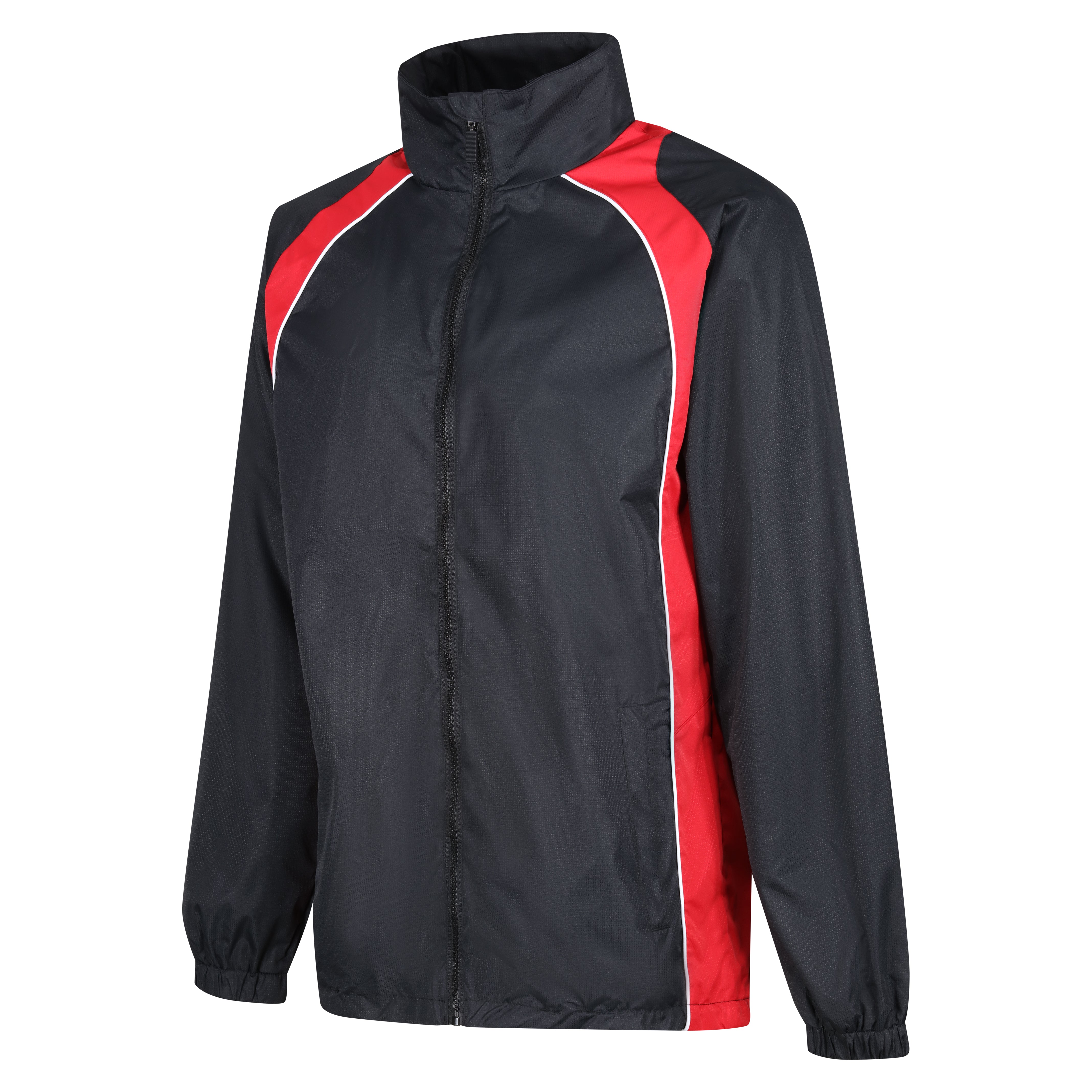 Elite Showerproof Jacket Youth - Black/Red