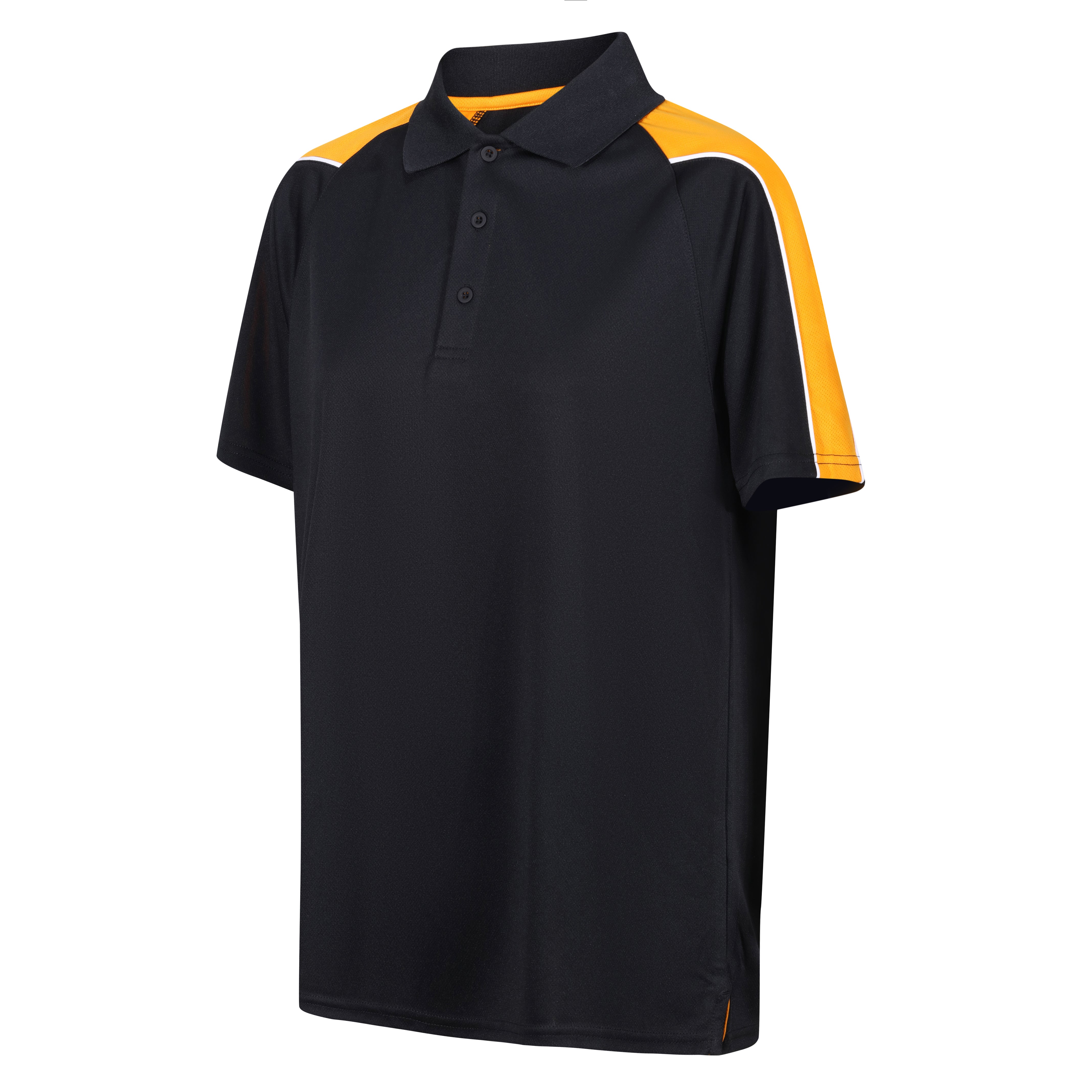 Igen Unisex Polo - Black/Amber