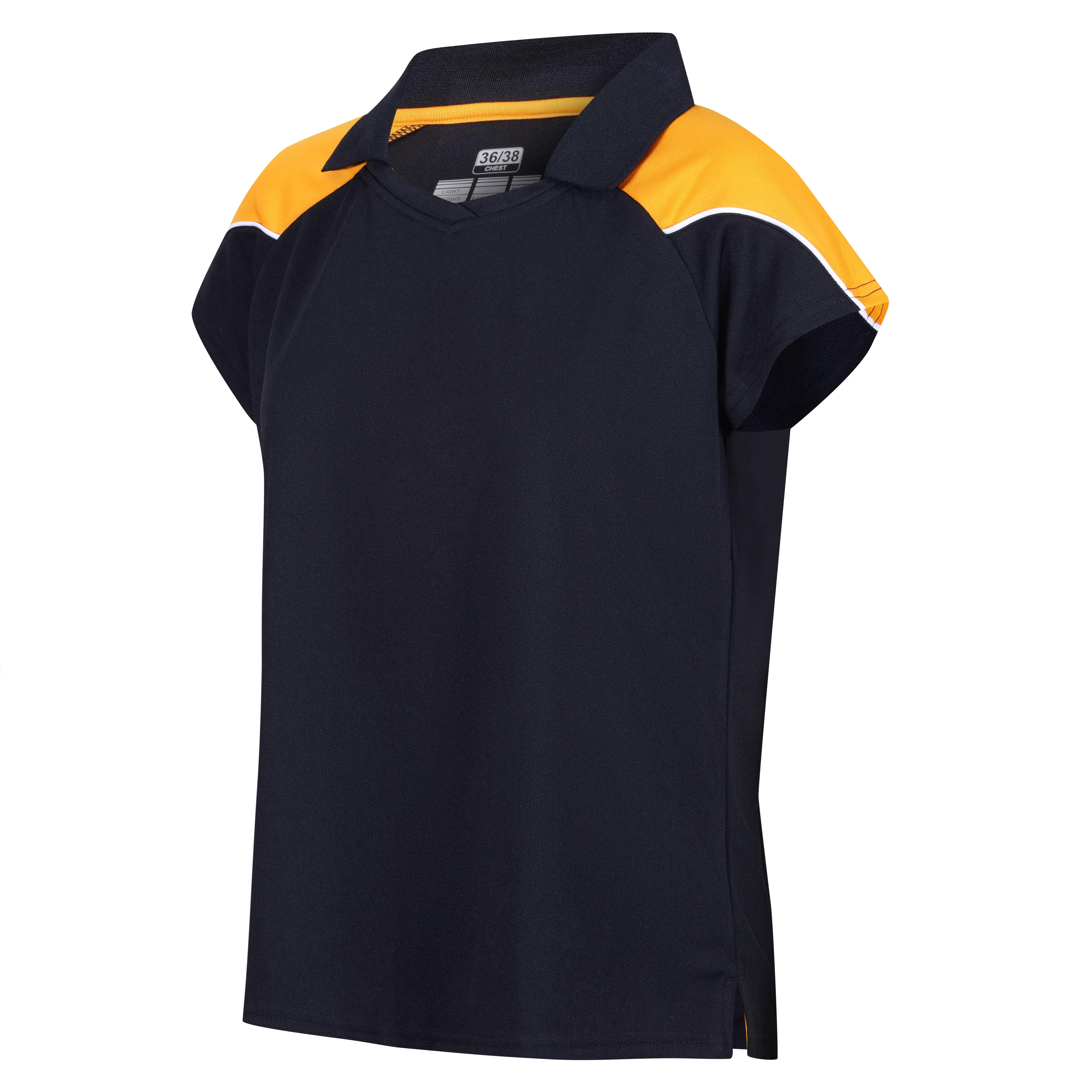 Igen Female Polo - Navy/Amber