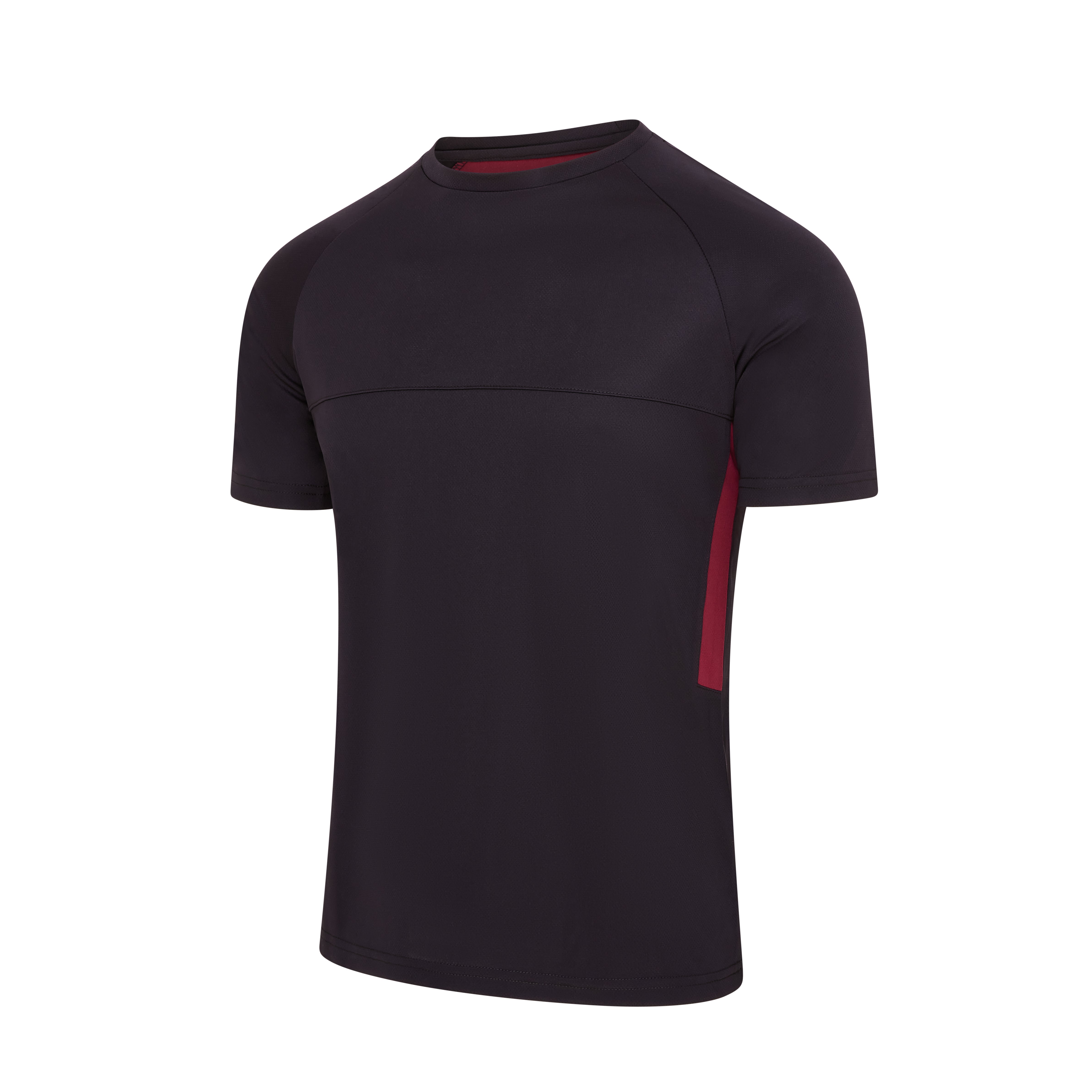 Igen Unisex Tech Tee - Black/Maroon